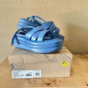 NWB Free People Harper Flatform Sandals